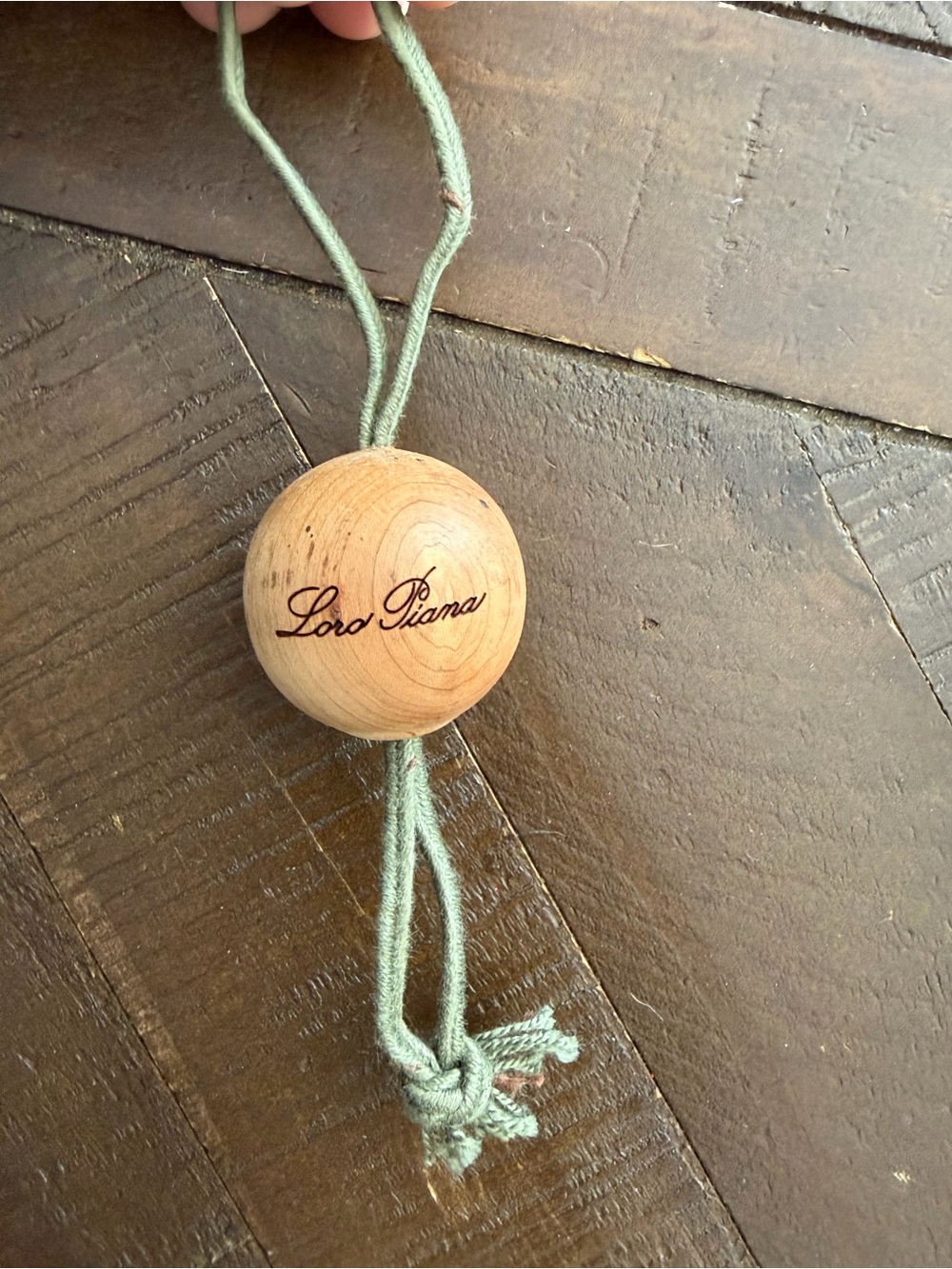 loro piana wooden ball charm